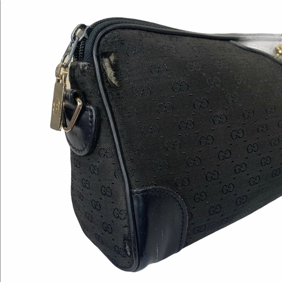 Vintage Gucci Black Logo Bag - Picture 5 of 10
